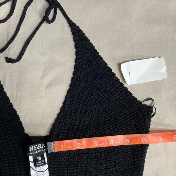 NEW Hera Collection Black Halter Romper - Picture 15 of 16